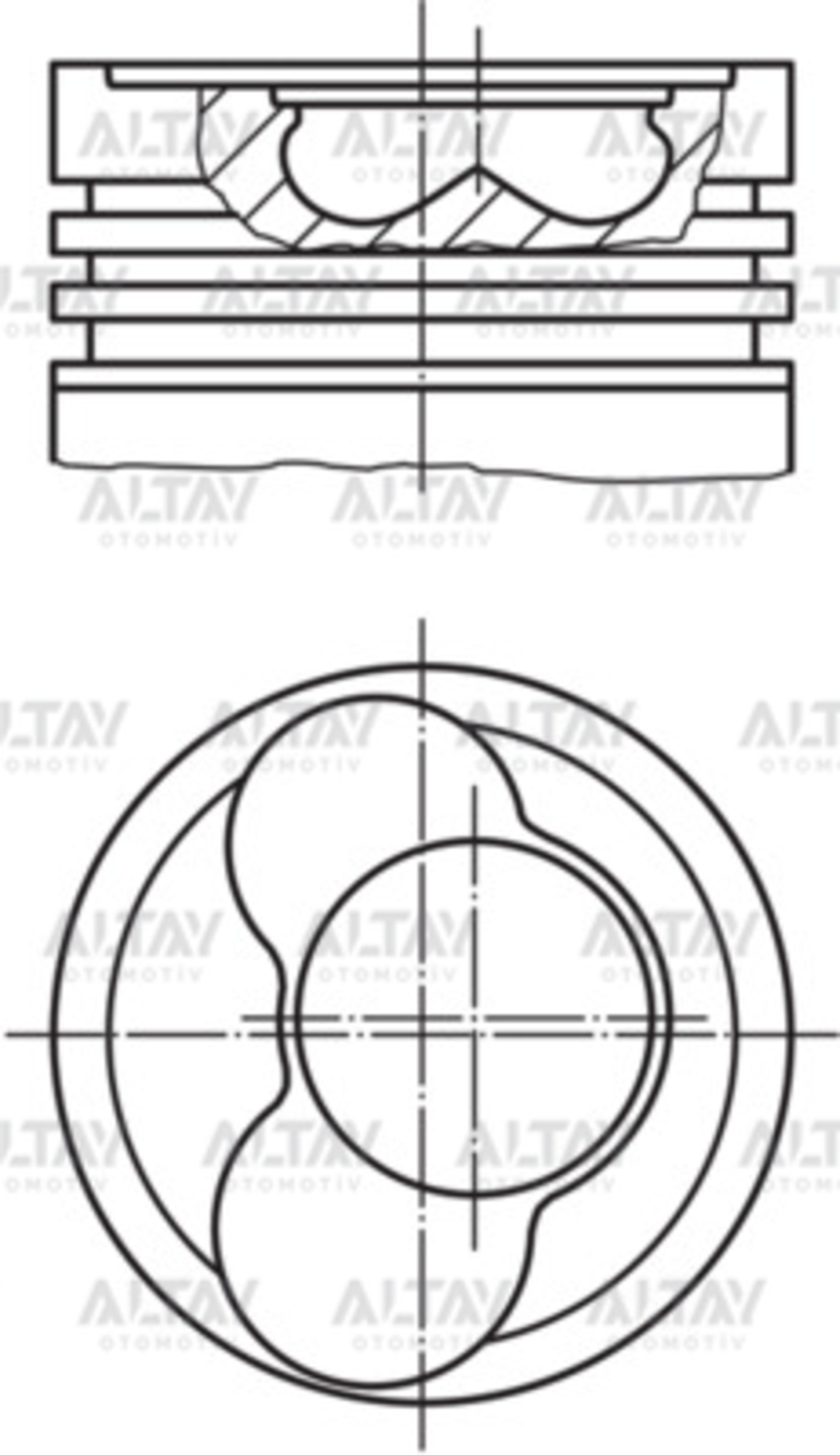 Volkswagen LT Piston Segman 1991- Segmanlı OEM 074107065AB